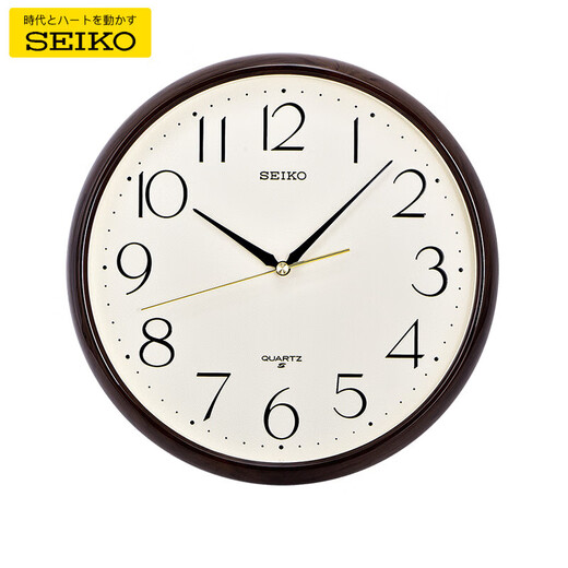 Seiko (Seiko) Seiko Wall Wall Patrón de mármol marco de marco de la sala Decoración de dormitorios creativos de cuarzo marrón (patrón de mármol) QXA695B
