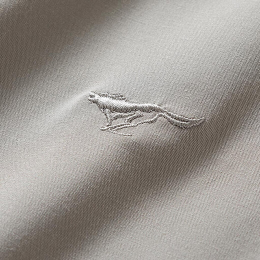 
Seven Wolf Short Sleeve Shirt Men's Summer Mint Fiber Lapel Shirt Men's Ice Cool Business Commuter Short Lining Men's Top 701 (Khaki)-Minn Fiber M 165