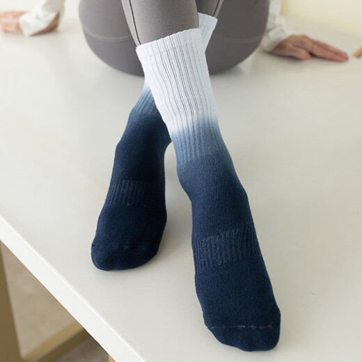 Huodiniao autumn and winter yoga socks non-slip professional women's adult indoor mid-calf Pilates socks fitness exercise aerobics floor socks optional 3 pairs color contact customer service notes