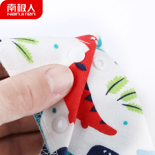 Nanjiren baby saliva towel newborn pure cotton triangle towel baby bib saliva pocket children's absorbent bib 5 pack