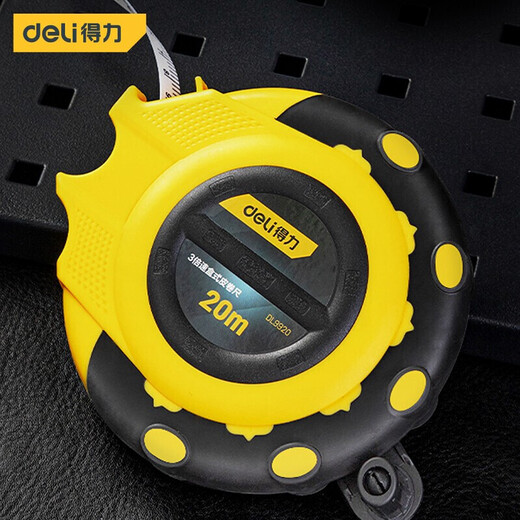 
Deli box leather tape measure fiber leather tape measure soft rule tape measure pull rule disc rule measuring rule 3 times speed thickening 3 times speed box (30m*12.5mm) DL9930
