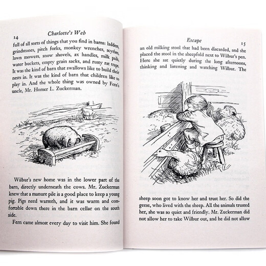 Newbery English Gewinnerliste Englische Originalbücher Löcher Originalausgabe Charlottes Web English Original Edition Nummer Die Stars Kinderbrücken Kapitel Buch Charlottes Web (LANS VALUE 680L)