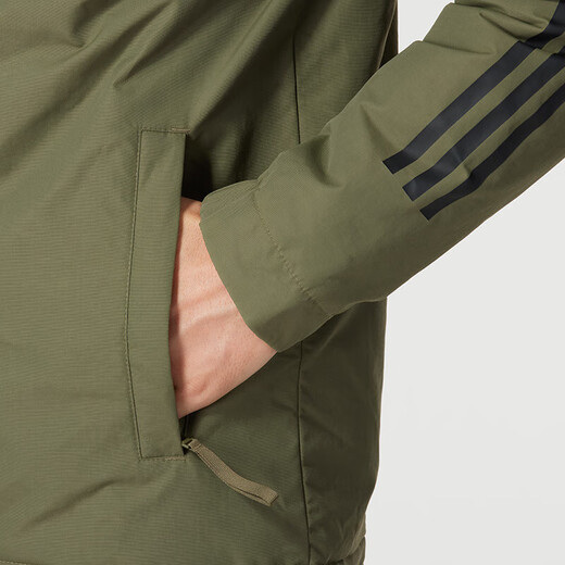 阿迪达斯（adidas）2024冬季新款男子户外运动工装棉服时尚百搭保暖防风防水连帽外套 IV9230 M