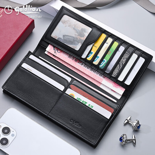 
Jinlilai Wallet Men's Long Zipper High-end Wallet 2025 Latest Multi-Card Driver's License Authentic Brand [Official Authorization One Fake One Compensation Ten] Fashion Printing