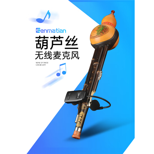 Senmartian Q09 2.4G wireless instrument microphone Hulusi flute Erhu professional pickup one-to-two stage performance special microphone recording amplification musical instrument microphone Hulusi wireless single microphone (ordinary model) good sound quality/no delay/seconds to start up official standard configuration
