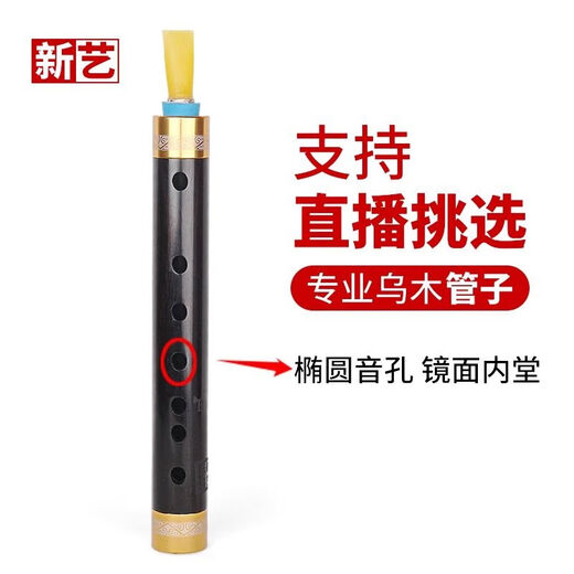岐为专业乌木管子乐器催泪管单管筚篥初学者成人演奏型椭圆音孔 专业乌木+8大赠品【备注调门】