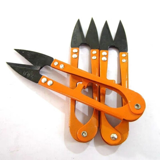 Importés de Taiwan (Feng Lixing) petits ciseaux de point de croix ménagers ciseaux de sable à fil en forme de U Zhang Xiaoquan petit outil Taiwan Lixing ciseaux à fil 12 paires