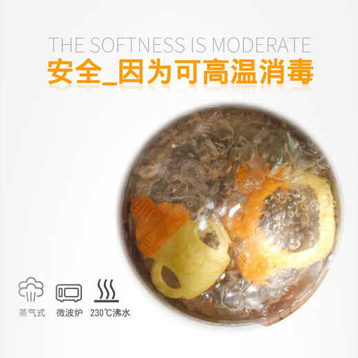 OPEN baby teether, baby soothing chewing fun, silicone toy chewing glue, boiled anti-biting hand artifact, popsicle teether, 1 pack