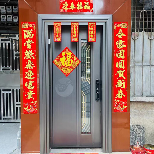 JRB家瑞堡别墅韩式门不锈钢门单门进户门入户门大门通风门防盗门智能门定制 款式1【每平方】 1780