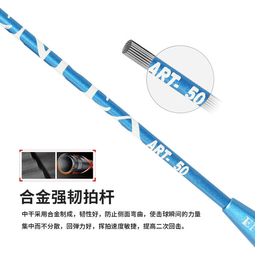 ENPEX乐士羽毛球拍双拍 耐打型学生成人对拍 ART-50  附101-3羽毛球
