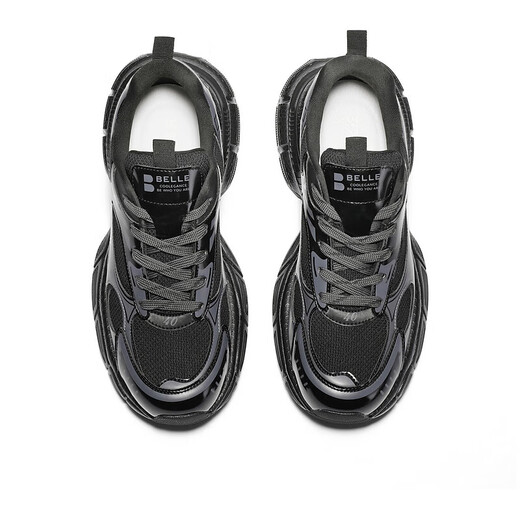 
Belle cool casual shoes men's new thick-soled outdoor sports style dad shoes A1504AM4 black 41 (255mm)