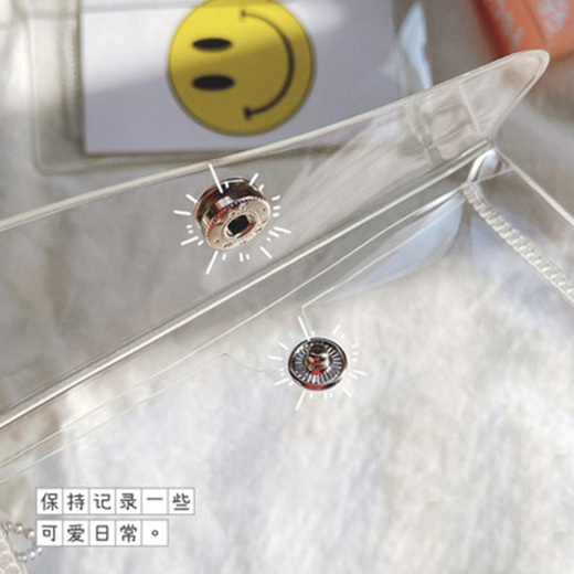 Wasserdichte Aufbewahrungstasche transparente Schlüsselkarten -Kopfhörer -Speicherbeutel tragbare Münzbrieftasche Frauen kleiner Mini -Ins -Style -Karten -Beutel Blitz transparent