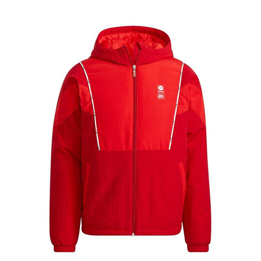 阿迪达斯 （adidas）Neo棉服男装冬季户外运动服加厚保暖棉衣休闲连帽外套夹克HC9731 HC9724红色 S