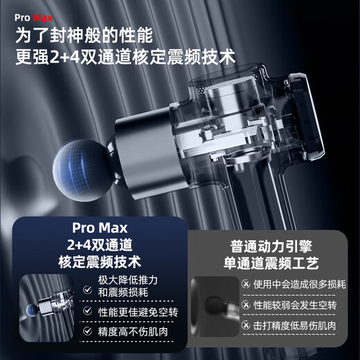 Weiye Pro Max Fascia Gun Massage Gun Fitness Professional Metal Massage Head Fascial Gun Massage Muscle Deep Relaxation EU Certification - Fever Pro Max Extra Large Gun