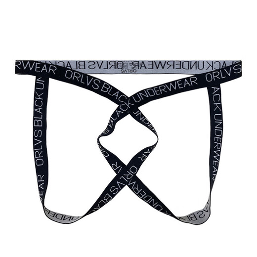 Jiuai men's thong sexy sexy underwear double butt underwear men's sexy underwear sexy sports student gay sexy temptation white M