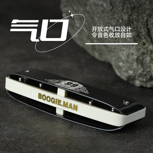 BoogieMAN【园园同款】66号公路布鲁斯paddy十孔口琴成人儿童初学者C调口琴