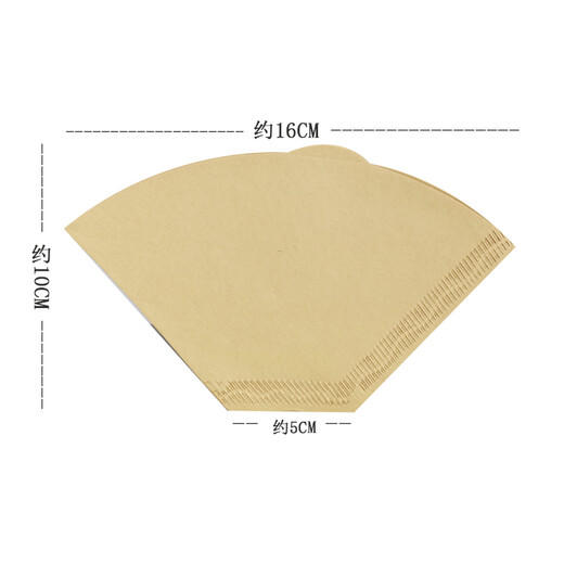 Lianze drip coffee filter paper for 1-4 servings American coffee machine hand-brewed coffee fan filter paper type 102 fan filter paper 100 pieces