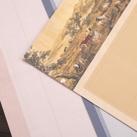 Square Reipapier kleines reguläres Drehbuch arbeitet vier Fuß sechs Fuß breit und halb gekocht alten Stilstreifen Bildschirm Mikrospray Batik-Papier reguläre Skript-Skript-Siegel-Siegel-Skript-Kalligraphie-Erstellung mit Gridpapier National Ausstellungswettbewerb Arbeitspapier sechs Fuß breit und 3cm Square Grid [686 Grids, 5 Sheets/Pack] Style Two Two Two Two Two