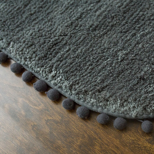Zhonghong Nordic floor mats, door-to-door foot mats, bathroom absorbent foot mats, children's bedroom bedside blanket, non-slip internet celebrity kitchen, small ball, gray 45*120CM