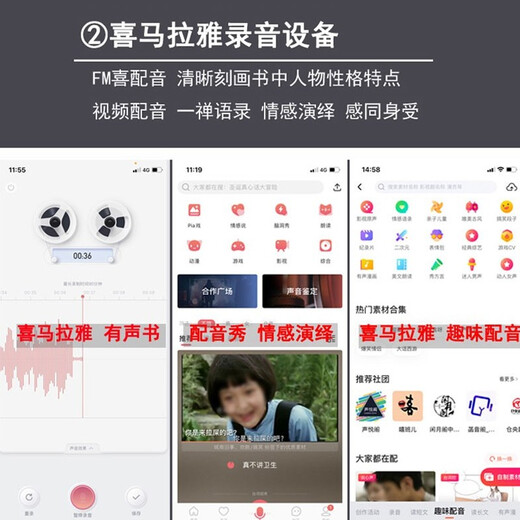 Burren Bell BL520X-USB condenser microphone audiobook recording novel Himalaya professional dubbing mobile phone computer microphone recitation narration broadcast equipment computer recording dubbing entry-level model with monitoring headphones