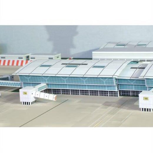 机场模型玩具1400航站楼办公楼建筑3D纸模DIY手工客机民航飞机 757客机纸模(型号随机)(要自己