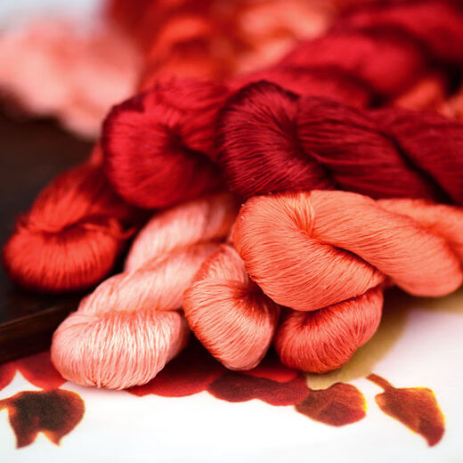 Other embroidery craftsmen No. 07 6A no-split no-twist mulberry velvet flower thread silk thread handmade materials directly brushed velvet no-split no twist No. 7 large branch