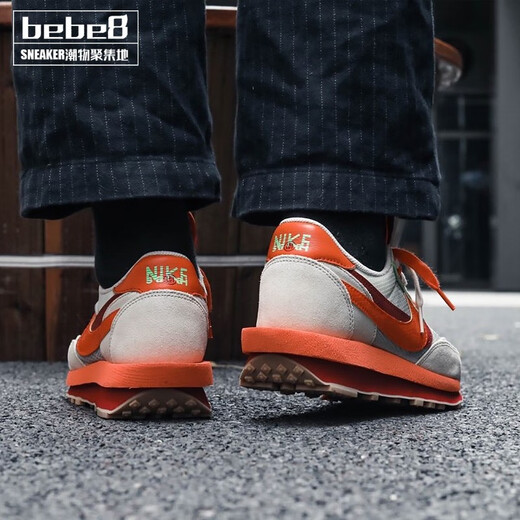 耐克（NIKE）严选好物 Sacai X LDV WAFFLE 三方联名鞋运动跑鞋海外直邮 灰黑黄解构DJ4877-001 36