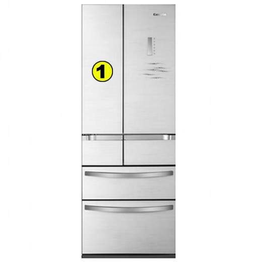 Suitable for Haier Casarte refrigerator sealing strip door sealing strip BCD356WACV WACB double door small leaf edge original 1 refrigerated opposite left door