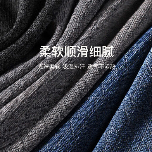 Sieben Wölfe (Septwolves) [Mulberry Seide + Modal] Socken für Männer im Sommer dünne kühle Mittelröhrenstrümpfe und geruchssichere Herrensocken Geschäft natürliche Mulberry Seide Modal 6 Paare Einen Größe (geeignet für Größen 38-44)