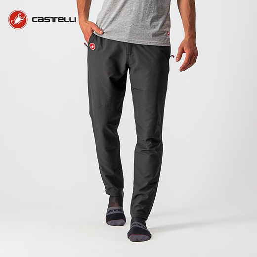 Castelli scorpion cycling jersey men's four-season quick-drying breathable bicycle casual straight trousers 4519072 010 black L