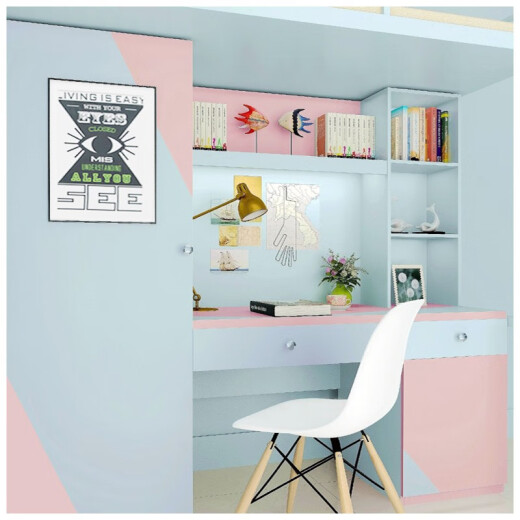 Jingchao Fukang PVC étanche à auto-adhésive papier peint solide dortoir autocollant instantané publicité lettromage mural meubles rénovation dortoir dortoir location en bois armoire en bois autocollant de porte en bois 7027 jaune fluorescent 45cm * 10m super grand