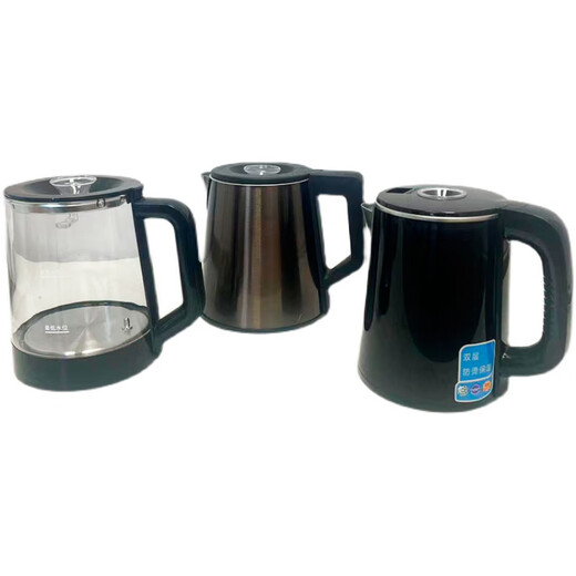 Oaks is suitable for Meiling tea bar machine kettle universal small five-ring hot water kettle glass thermal kettle water dispenser single pot accessories 304 food grade stainless steel kettle 0.8L black