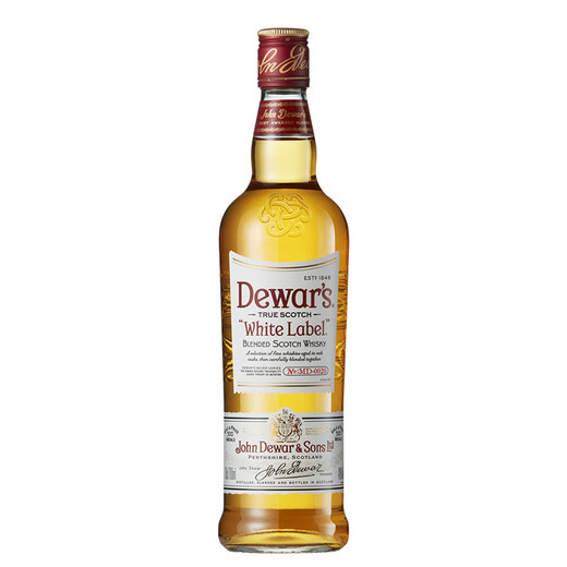 
Dewar's 12 years white brand foreign wine blended Scottish secondary aged blended whiskey imported original bottle Emperor white brand 1000ml - naked bottle