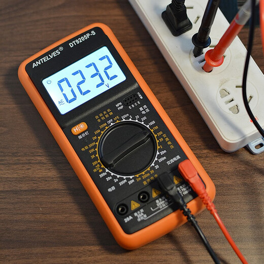 
ANTELVES new DT9205A high-precision digital display multimeter digital multifunctional household anti-burn electrician maintenance capacitor meter DT9205P-S standard (with backlight display)
