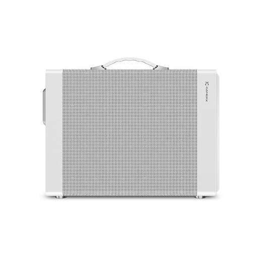 动力火车（PowerTrain）未知玩家P40白色MATX机箱台式电脑立式桌面便携式手提主机外壳 网孔透气 显卡限长350MM	