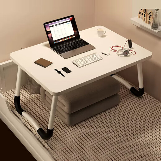 Xingkai laptop bed computer table folding table study table small table BGZ692 flat white 60*40