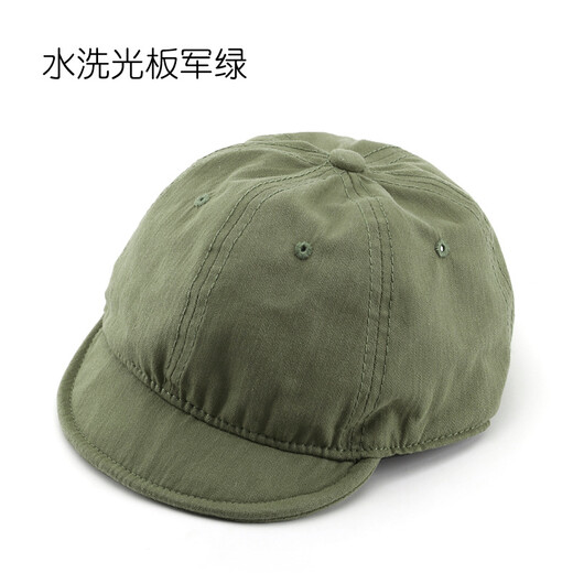 Rebol Korean fashion trend solid color light plate short brim street baseball cap for women and men black one size adjustable