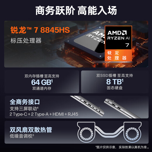 HP 20% national subsidy for computers Zhan99 high-performance notebook AI Ryzen version 16-inch R7-8845HS 32G 1T 2.5K screen