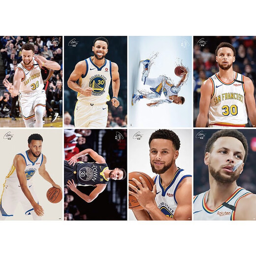 [Recomendación de estrella] Curry Curry New NBA Warriors Perifheral Stephen Curry Stephen Cu [1391] Curry Poster 8 Fotos Otras 10,000 copias