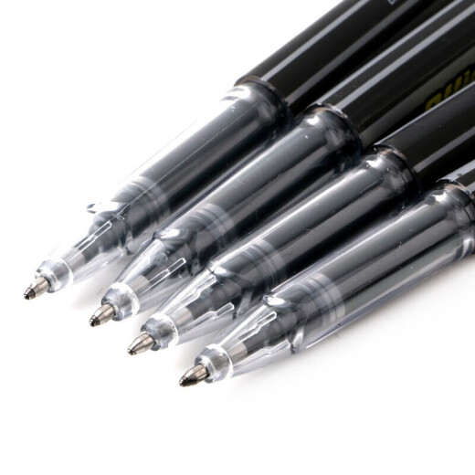 Baoke Neutral Pen 1.0 Comercio de oficinas Comerciales Pen a la cabeza gruesa Stroke de agua Escritura lisa Gran capacidad Calligrafía Firma Firma PC1048 Negro Pen 12 Caja + 12 Negro Regillados