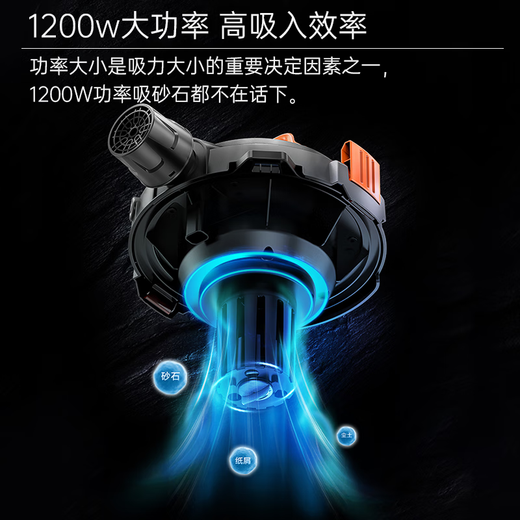 Yili vacuum cleaner industrial household decoration land reclamation cleaning machine super powerful large suction decoration beautiful seam dry and wet blowing bucket type handheld high-power office vehicle multi-function all-in-one machine 12L metal bucket standard model