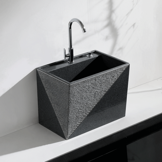 Guanshihui Marble Mop Pool Outdoor Mop Basin Granite Mop Pool Balcony Outdoor Courtyard Mop Pool Customized Model C without driver (High-end package with faucet)