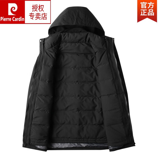 
Pier Cardin winter large size men's down jacket removable inner shell jacket loose fat man three-in-one thickened warm jacket LF983 green gray XL