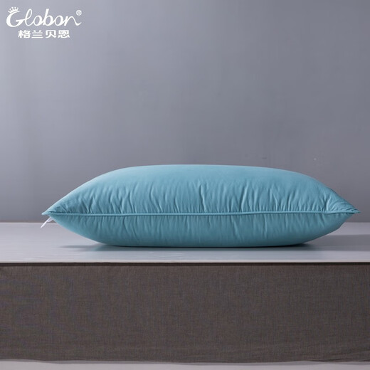 Oreiller Globon Core Coton Down Oreiller Oreiller Hôtel Five-Star White Oerte Plume Oreiller Core Single Adult Bleaching Blanc (modèle amélioré doux et pas facile à effondrer) Oerceau d'oie
