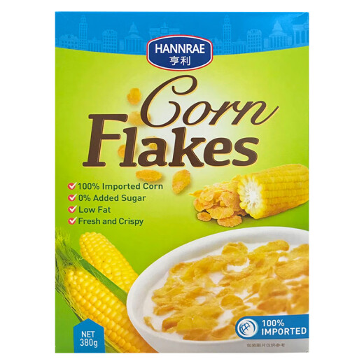 Henry (HANNRAE) Ukrainian imported low-sugar and low-fat corn flakes 380g