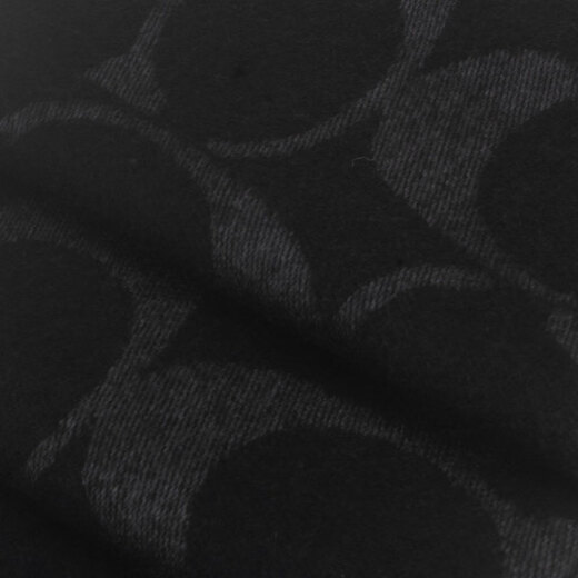 COACH Year-End Luxury Products Women's LOGO Printed Fashionable Scarf Gift for Girls Black CU807BLK