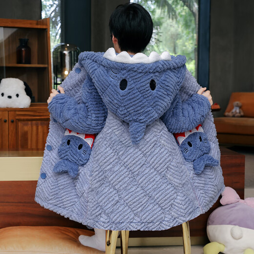 
Mannido boys' new winter children's pajamas for boys three-layer cotton coral velvet thickened medium-sized children's warm home clothes L9928 [three-layer cotton] M code 155-160cm 80-100Jin [Jin equals 0.5 kg] 20 codes