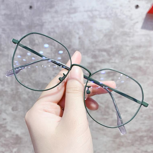 Senluo Mutong's makeup-free artifact Internet celebrity Korean version of non-prescription flat light glasses anti-blue light glasses for women eye protection frames for male students black