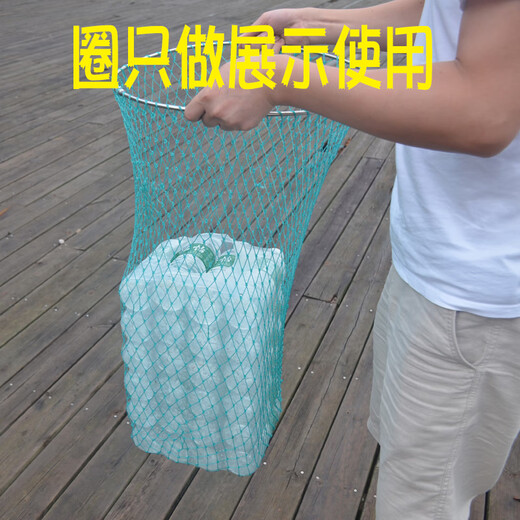 Yuxiyuan Yuxiyuan handmade fishing net fishing net pocket copy net accessories fishing net pocket thickened and large mesh fish catching fishing gear 6 strands diameter 20-25 net depth 25 mesh 1 cm