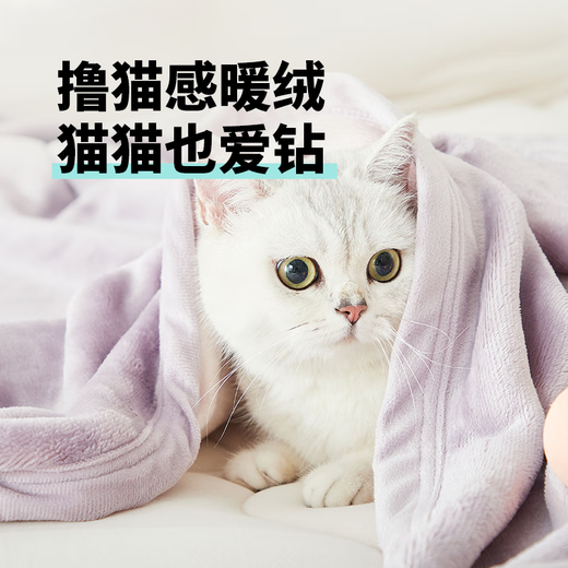 NetEase Selected Blanket Blanket Nap Blanket Velvet Blanket Cat Lightweight Warmth Office Home Use Class A Basic Night Sky Gray 1.0*1.4m